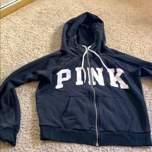Pink Victoria’s Secret zip up hoodie
